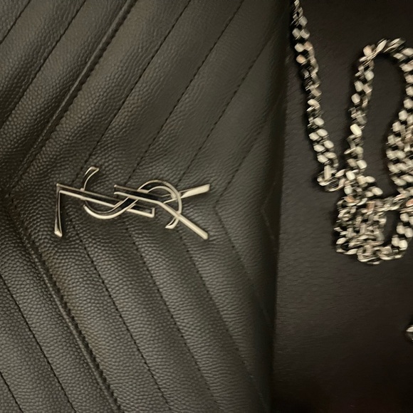 YSL Black Quilted Leather Crossbody Bag - Picture 2 of 6